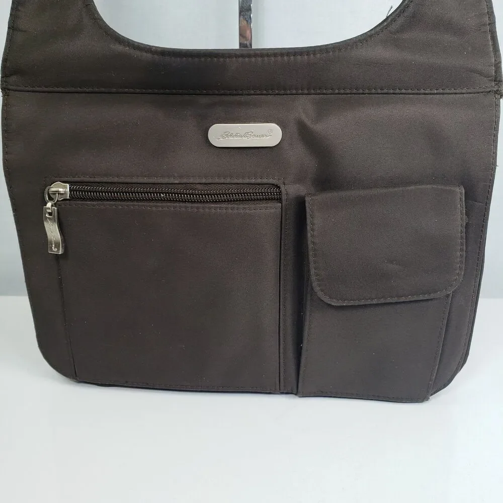 Eddie Bauer Crossbody/Messenger Bag Adjustable Straps Multiple Compartments EUC